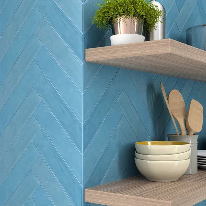 Water View, 2" x 10" Ceramic Tile | Zellige-Look Backsplash Tile