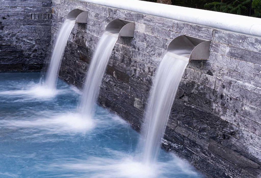 Pool and spa water features by The Outdoor Plus