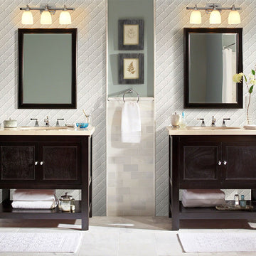 White Arabesque | Porcelain Tile by MSI | SMOT-PT-RETBIA-ARABESQUE