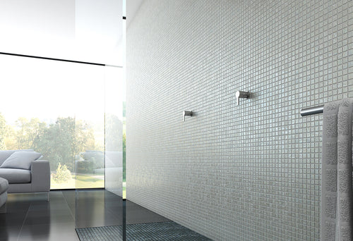 White glass tile