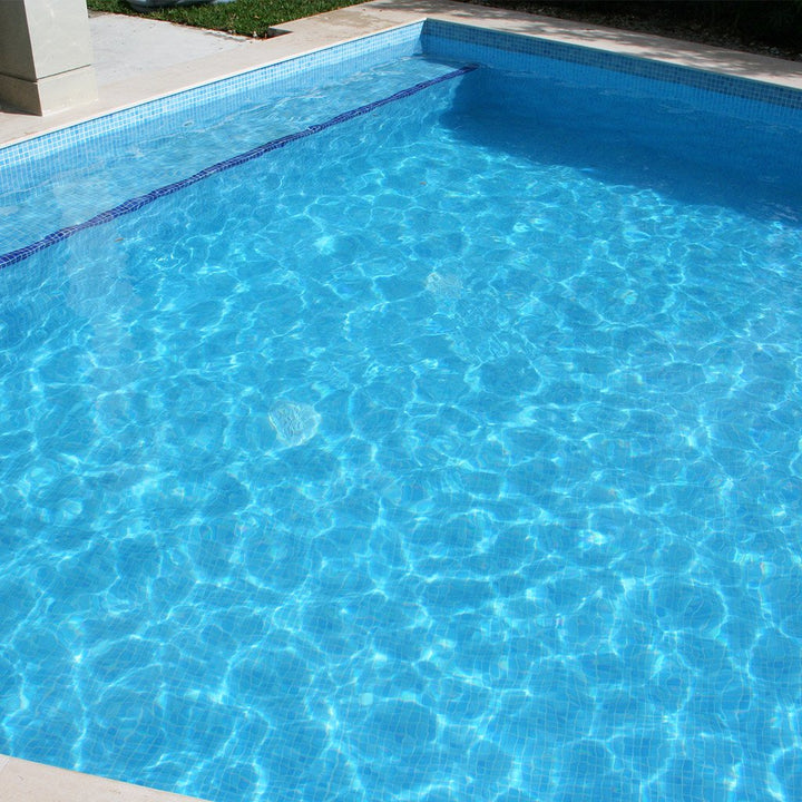 Fog Turquoise Glass Pool Tile by Vidrepur