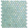 Organza Barrels, 6/8" - Glass Penny Round Mosaic