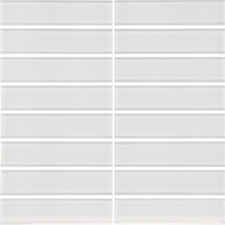Ice 1.5" x 6" Glass Tile | ANAELEMELEMSTICE | Tesoro Mosaic Tile