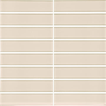 Sand 1.5" x 6" Glass Tile | ANAELEMELEMSTSAN | Tesoro Mosaic Tile