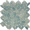 Aqua Blue, Random Mosaic - Glass Tile