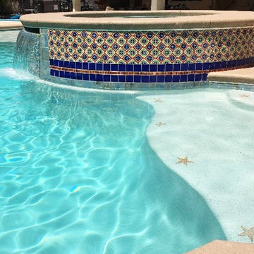 Starfish - Tan | 102TN | Pool Mosaic
