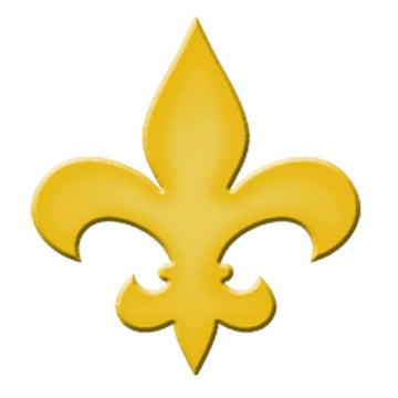 CM-FLS1-4YE Fleur De Lis Step Marker - Yellow (Set of 3) Custom Mosaics