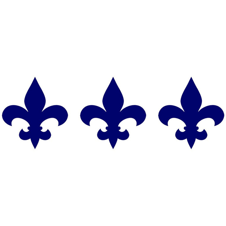 Tribal Fleur De Lis Step Marker - Black (Set of 3) | CM-FLS1-4BL | Pool Mosaic