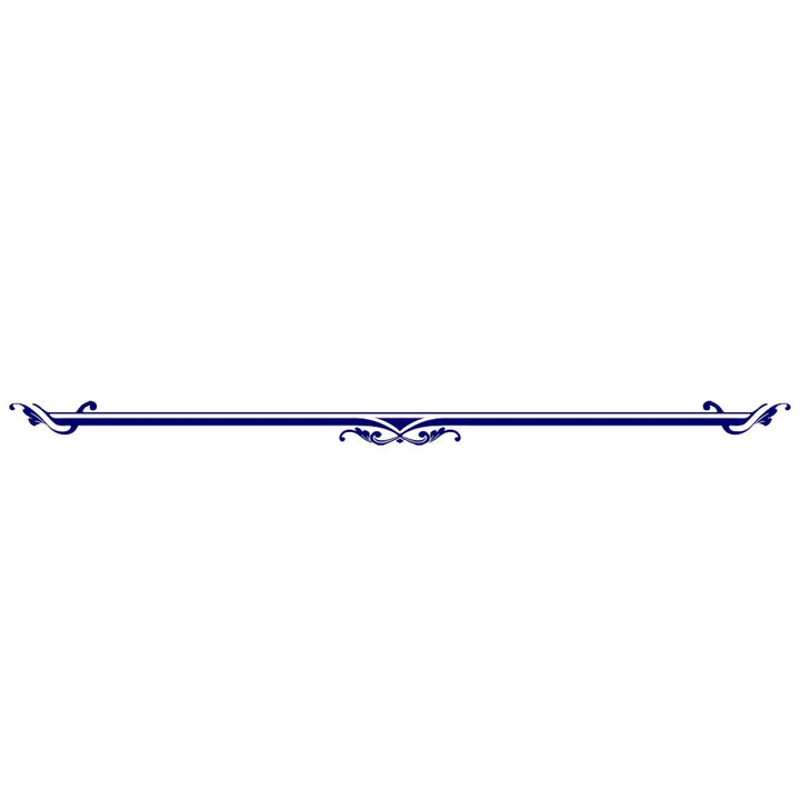 Baroque Long Accent 1 - Blue | CS-LA1-96BL | Pool Mosaic