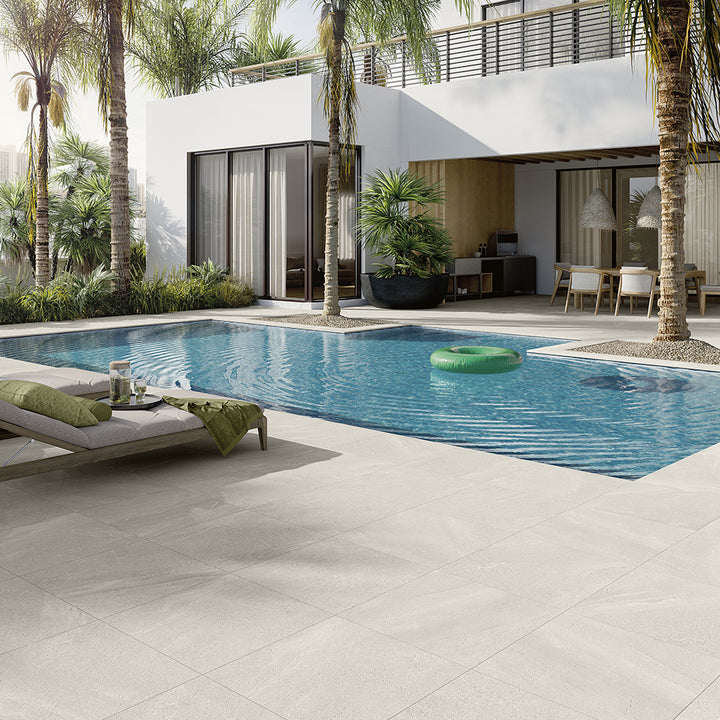 Cape Cod White 24" x 24" 2CM | U.S. Outdoor Porcelain Pavers