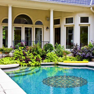 Cosmic Bliss Mandala | MND-CBM-30 | Pool Mosaic