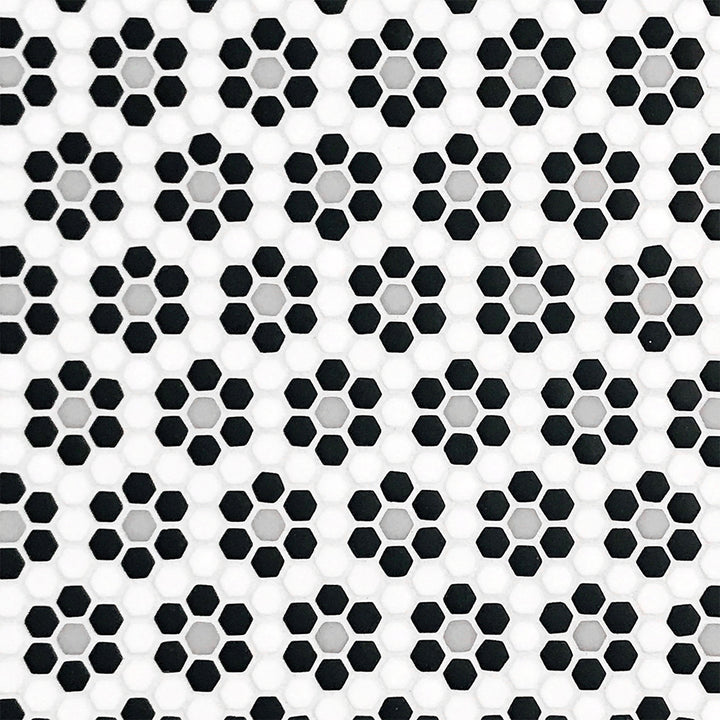 Dijon Classic, Hexagon Mosaic Tile | Geometro Glass Tile