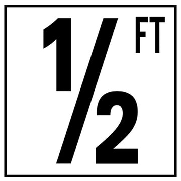 Standard Depth Markers, 5" Numbers with FT | Safety Markers for Pools