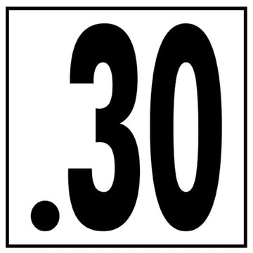 6" x 6" Metric Depth Markers, 5" Numbers - Safety Markers for Pools