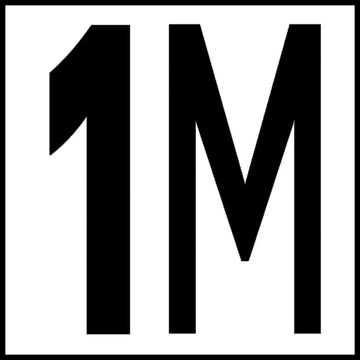 Warning Markers with 5" Font - Safety Markers for Pools