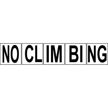 Warning Markers with 5" Font - Safety Markers for Pools