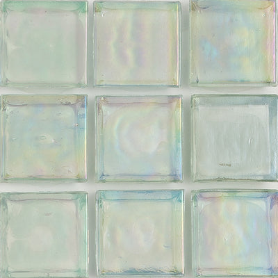 Amazonite Iridescent 1x1 Glass Tile | E11.376.02S | American Glass Mos…