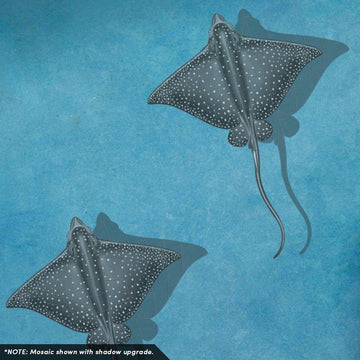 Eagle Ray | PORC-ER48-18 | Pool Mosaic by Custom Mosaics