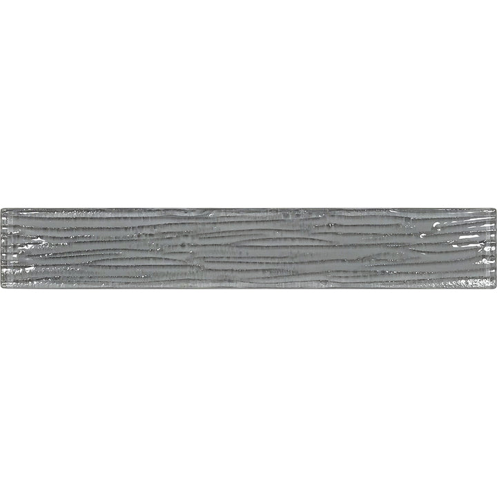 Gray Bamboo, 2" x 12" Glass Tile | KPCEARTGRAY212B | Pool Tile