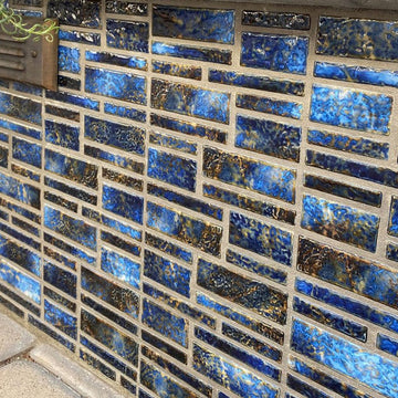 Summer Blue, Random Block | PILOS-404 | Fujiwa Porcelain Pool Tile