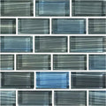 Steel Blue Gray, 1" x 2" - Glass Tile