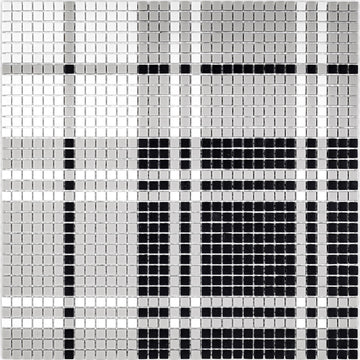 Preston, 3/8" x 3/8" Mosaic | GLSGEOHIGHPRES | Geometro Glass Tile