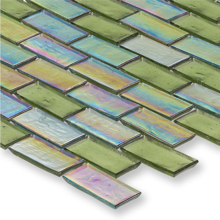 Huron Reef, 1" x 2" Glass Mosaic Tile | American Glass Mosaics