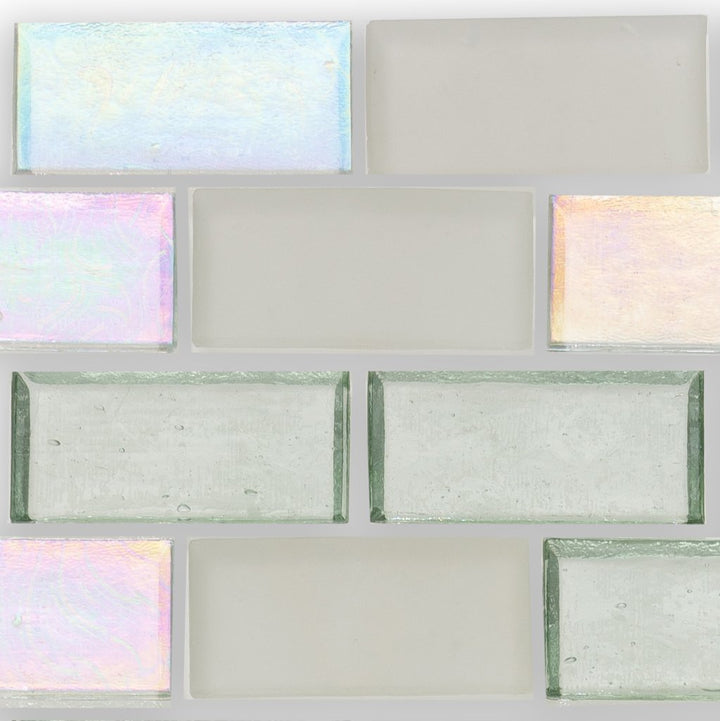 Huron Shell, 1" x 2" Glass Mosaic Tile | American Glass Mosaics