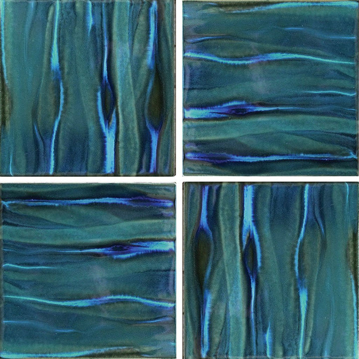KAWA-52 - Fujiwa Aqua Jade, 6" x 6" (4 pcs, 1 sqft) - Porcelain Pool Tile