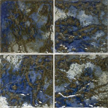 LUNAR-673 - Peacock, 6" x 6" (4 pcs, 1 sqft) - Porcelain Pool Tile - Fujiwa