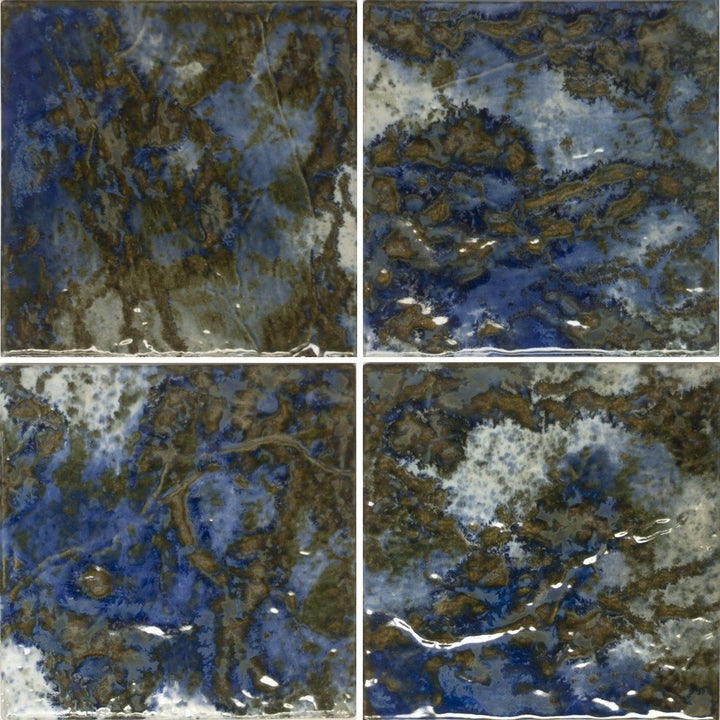 LUNAR-673 - Peacock, 6" x 6" (4 pcs, 1 sqft) - Porcelain Pool Tile - Fujiwa