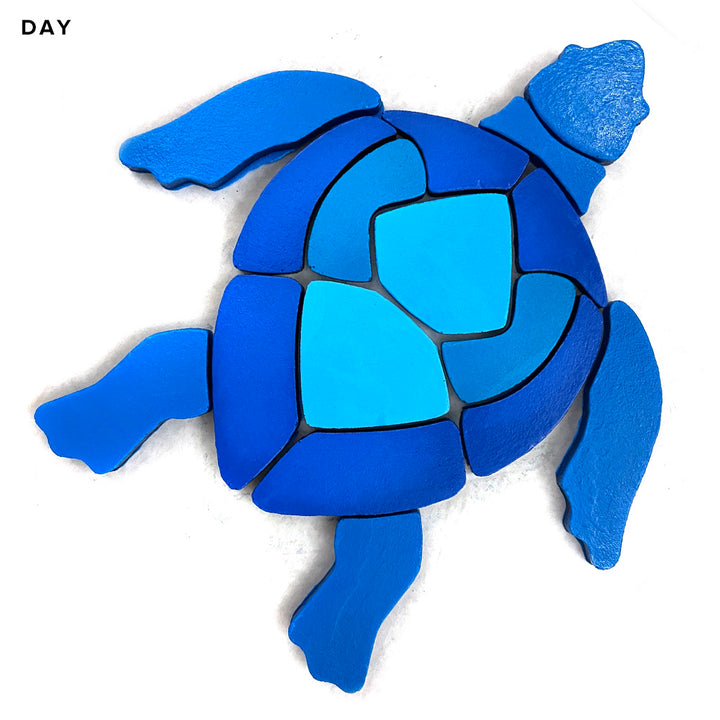 Swimming Turtle, Blue | STU-L-B | Glow in the Dark Pool Mosaics