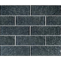Black, 2" x 6" - Glass Tile