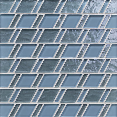 Morning Sky Mixed Glass Pool Tile | Murrine Mosaics