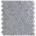 Titanium 2 Barrels, 6/8" - Glass Penny Round Mosaic