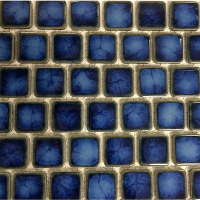 PEB-111 - Marble Blue, 1" x 1" - Porcelain Pool Tile - Fujiwa