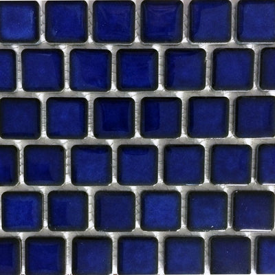 PEB-191 - Royal Blue, 1" x 1" - Porcelain Pool Tile - Fujiwa
