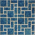 Atlantic Green, Mixed Mosaic - Porcelain Pool Tile