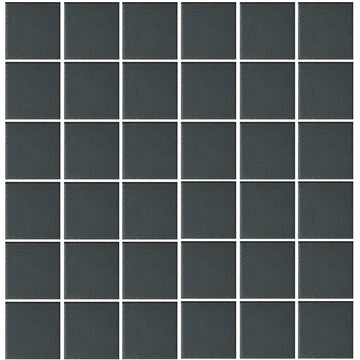 POWUNGLBLK2PT Aquatica Black, 2" x 2" - Porcelain Pool Tile