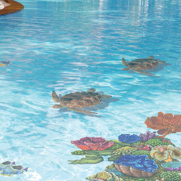 Coral Reef E | PORC-CR30E | Pool Mosaic by AquaBlu Mosaics