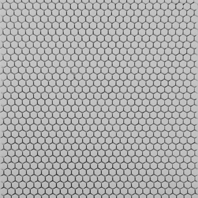 Smoke, Hexagon Mosaic Tile | GLSGEOSOLIDSMOK | Geometro Glass Tile