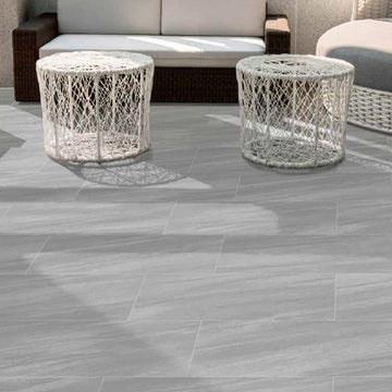 Gray, 16" x 32" | 2CM Outdoor Porcelain Paver | U.S. Porcelain Pavers
