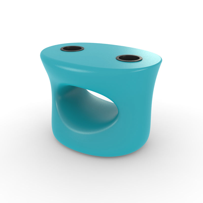SPL22101T1SBBL	Amped Stool/Table with Black Cupholders, Surf Blue - Pool Accessory