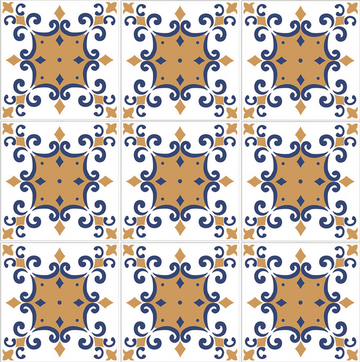 OSEANCISANSEB6 San Sebastian, 6" x 6" (1 box, 40 pcs) - Porcelain Pool Tile