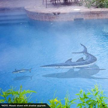 Shark, CC | S50-29 | Pool Mosaic by Custom Mosaics
