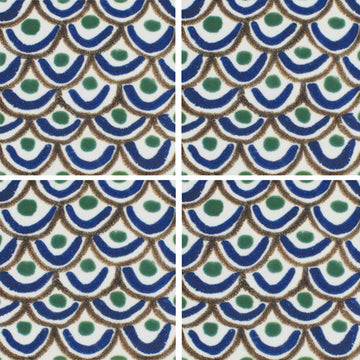 Tappeto 1, 6" x 6" Tile | EMCSOLGTAPPDEC1 | Porcelain Pool Tile