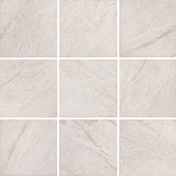 Bianco, 6" x 6" Tile | ALXSTONBIANCO6 | Tesoro Porcelain Pool Tile