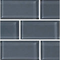 Blue Gray, 2" x 4" - Glass Tile