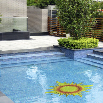Glass Pool Mosaic by Artistry in Mosaics