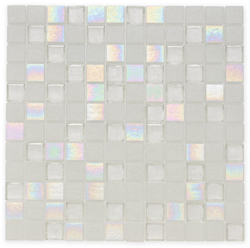 Superior Iceburg 1" X 1" Glass Tile by American Glass Mosaics